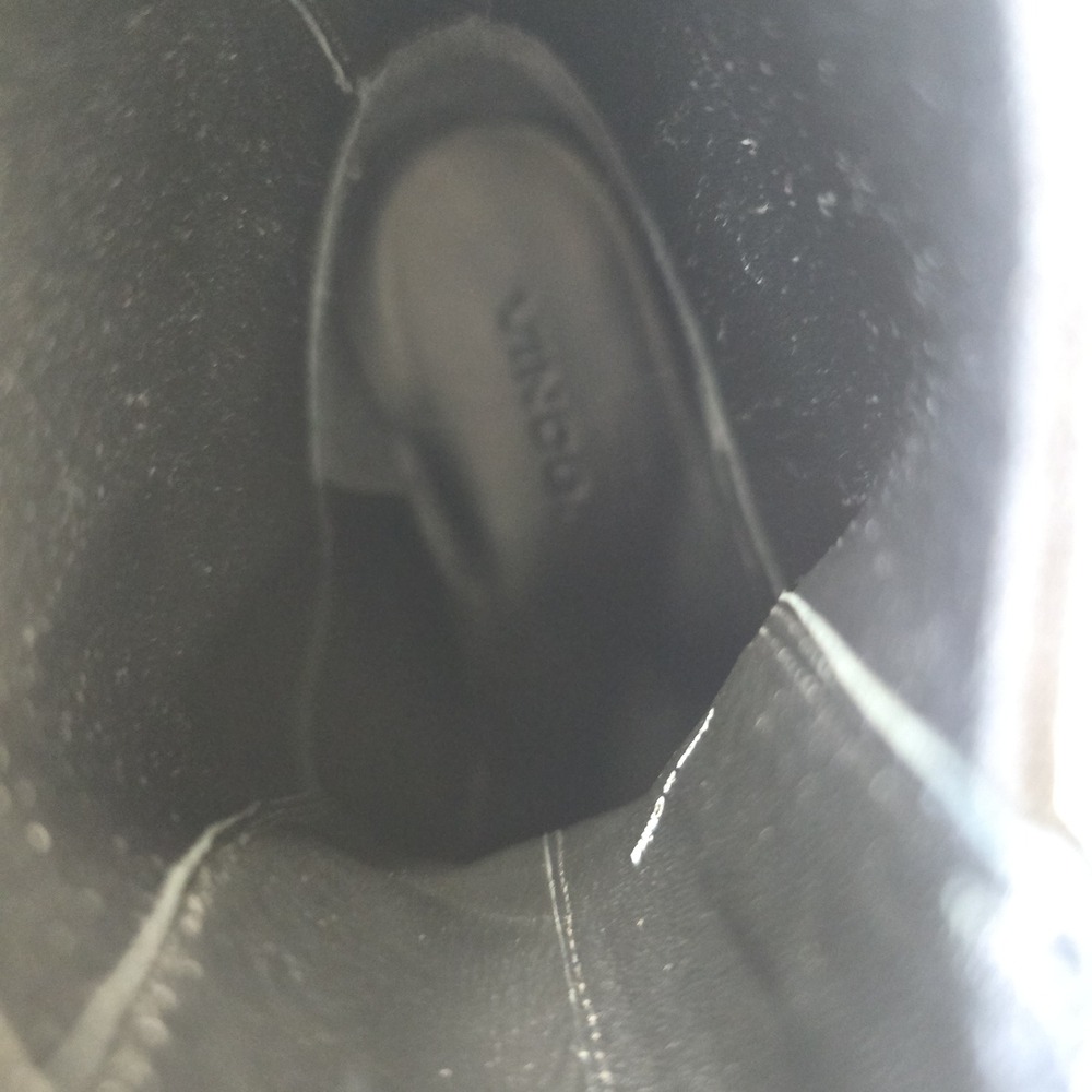 Vince Black Patent‎ Leather Chelsea Boots Women's US 6.5 EU 36.5 - Picture 5 of 7